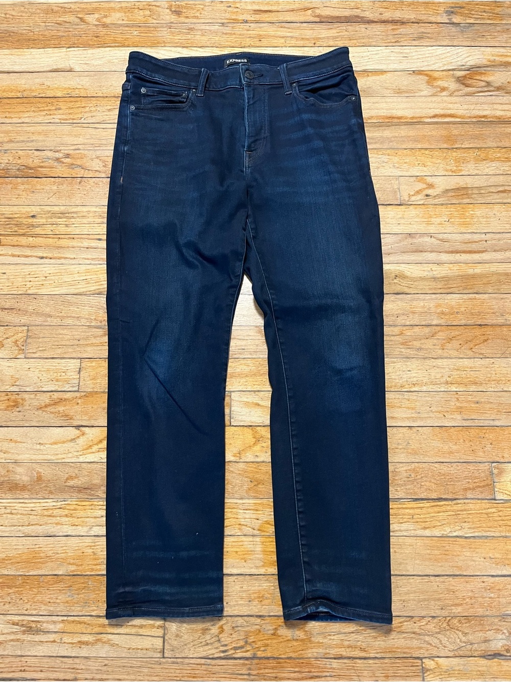 Express Men's 33x30 Blue Jeans – Straight Fit